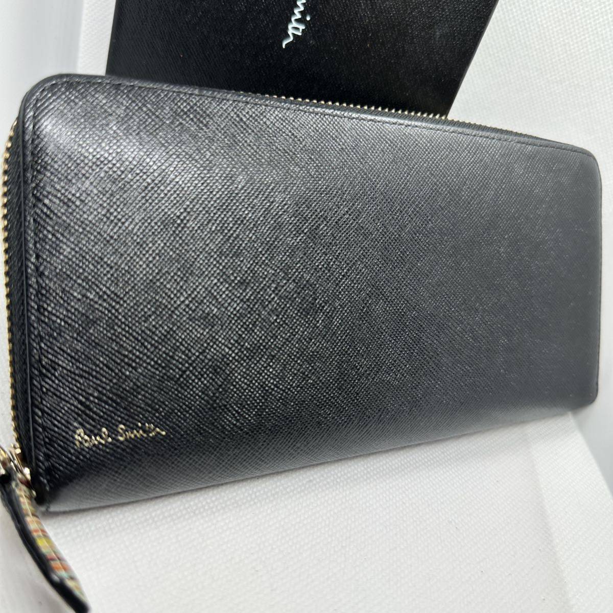 1円 超極美品 Paul Smith ポールスミス 長財布 ラウンドファスナー