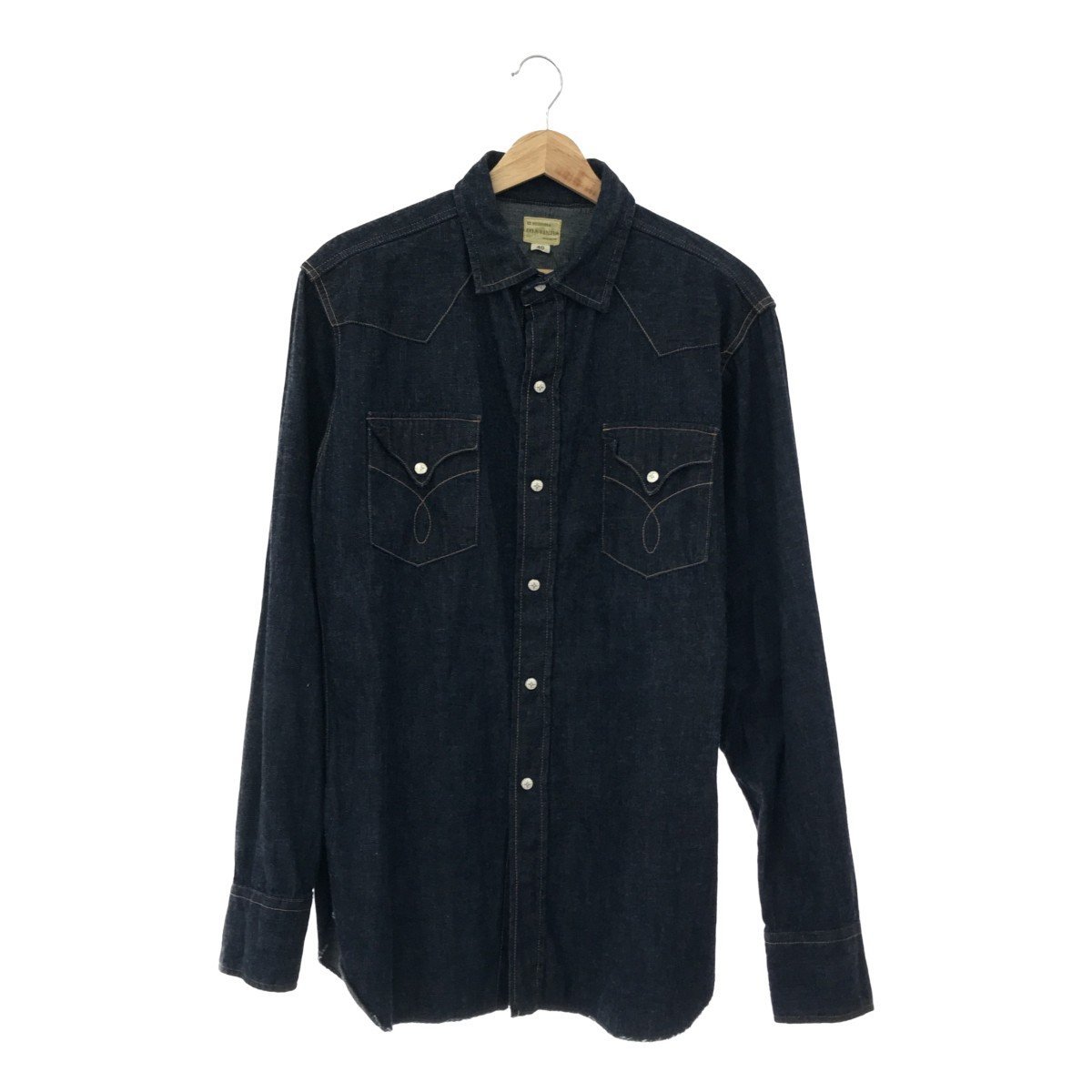 品質が デニムウエスタンシャツ 【men615D】 ウェアハウス WAREHOUSE