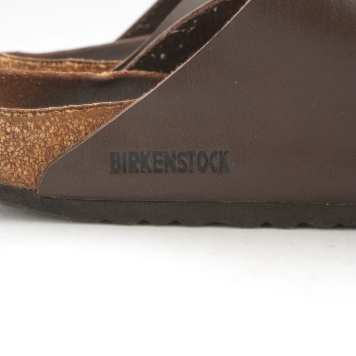 BIRKENSTOCK ビルケンシュトック 42 27.0 Arizona アリゾナ サンダル バックル レザー 茶色 ブラウン/HC88_画像7