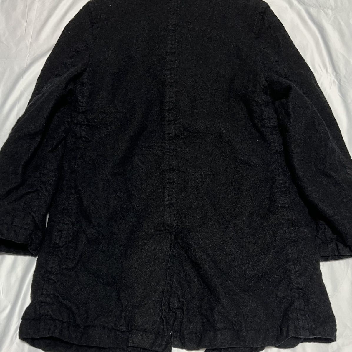 2004 縮絨 COMME des GARCONS HOMME チェスターコート ウール 2004 縮絨 COMME des GARCONS HOMME チェスターコート ウール