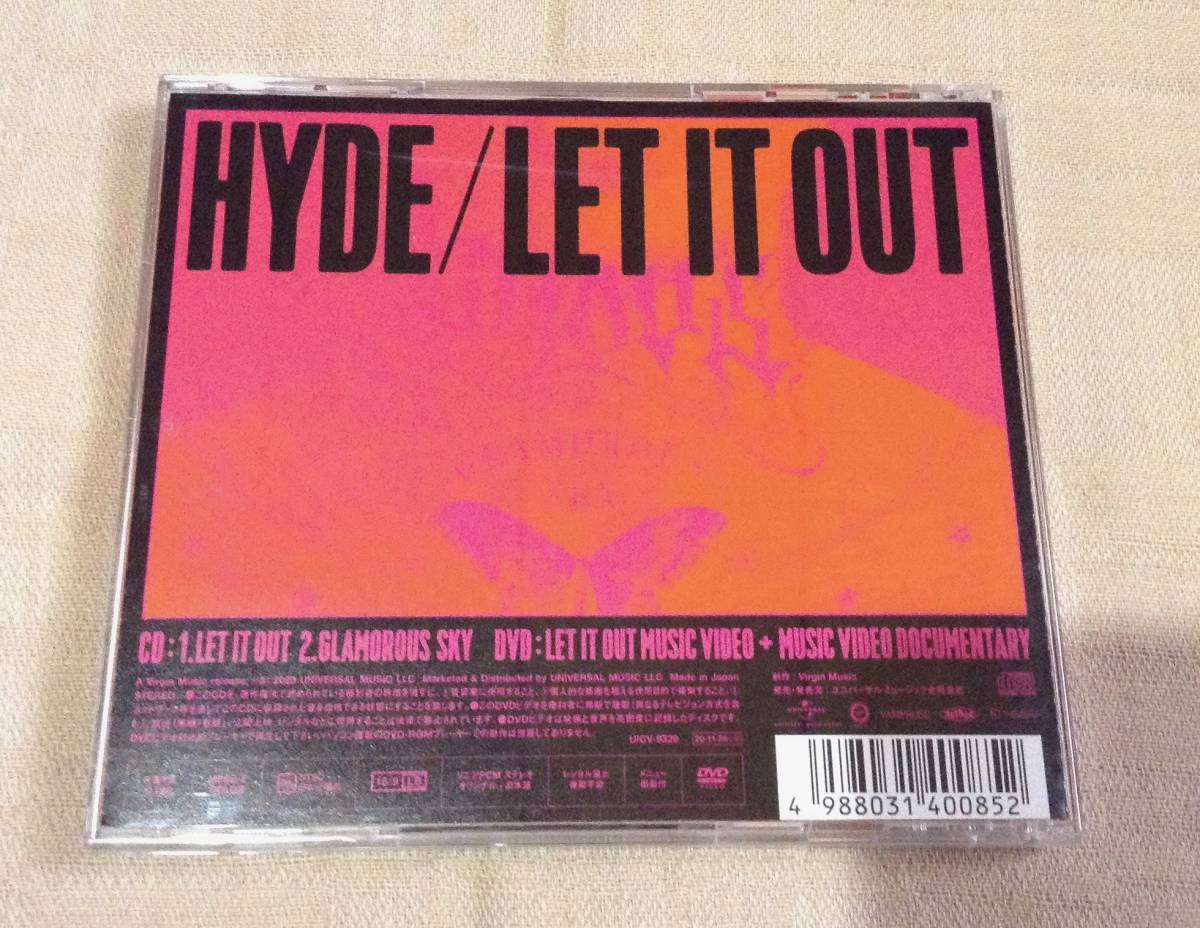 HYDE「LET IT OUT」CD+DVD/L'Arc〜en〜Ciel/VAMPS_画像2