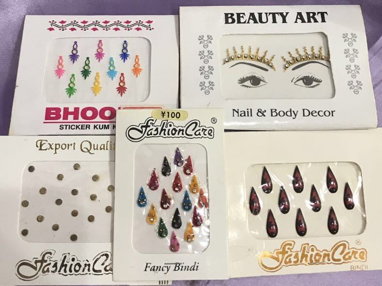 ヤフオク インド製 ビンディシール 5シートセットyabi ヤフオク インド製 ビンディシール 5シートセットyabi
