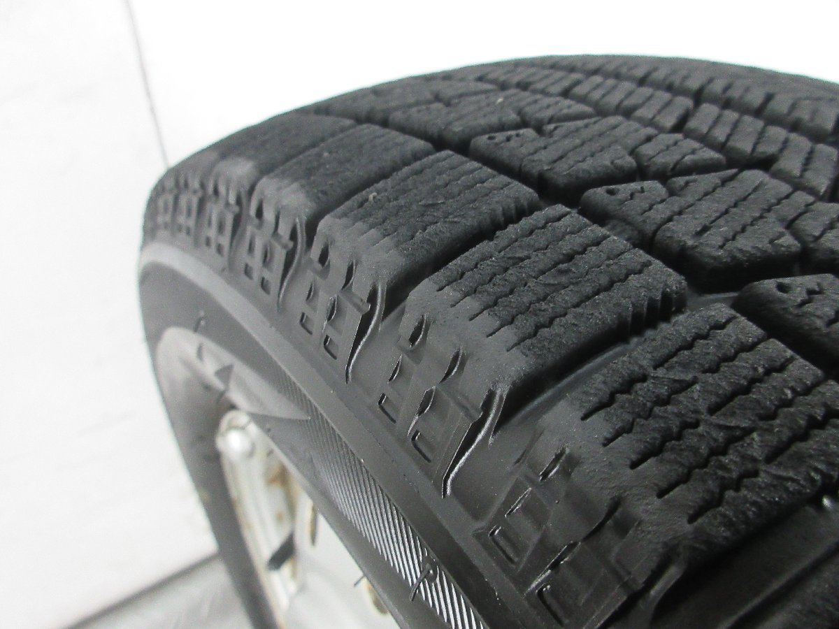 ■中古タイヤホイール■ TOPY 13インチ スチールホイール 4J +45 4H 100 BRIDGESTONE VRX 155/65R13 73Q ST 冬タイヤ 激安 送料無料 J948_VRX