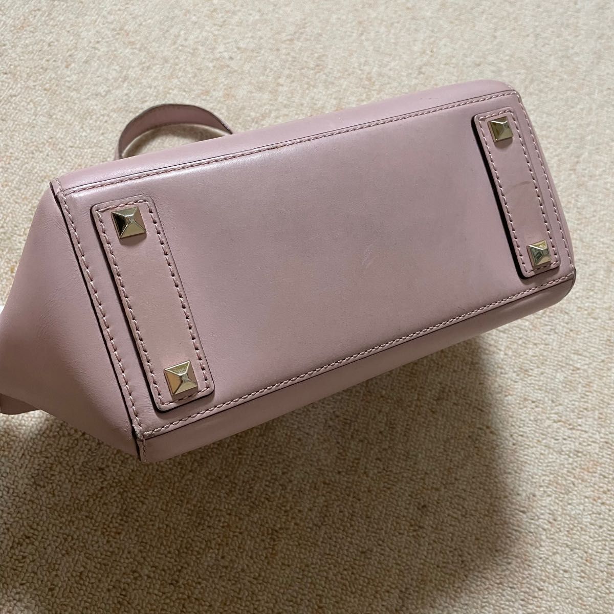 kate spade ゲートスペード　レザーハンドバッグ　ピンク色