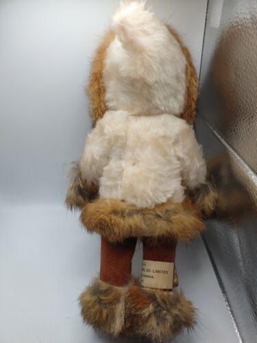 Vtg Eskimo Doll Canadian " Doll Co. Mfg Ltd Real Fur Suede