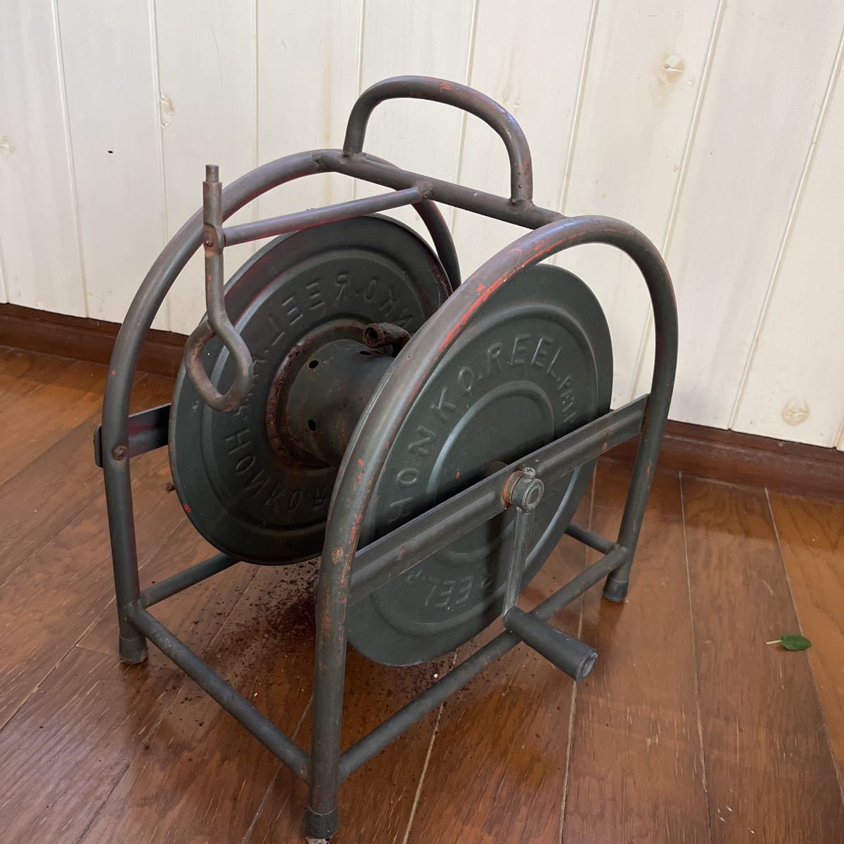  garden miscellaneous goods # iron made hose reel used!