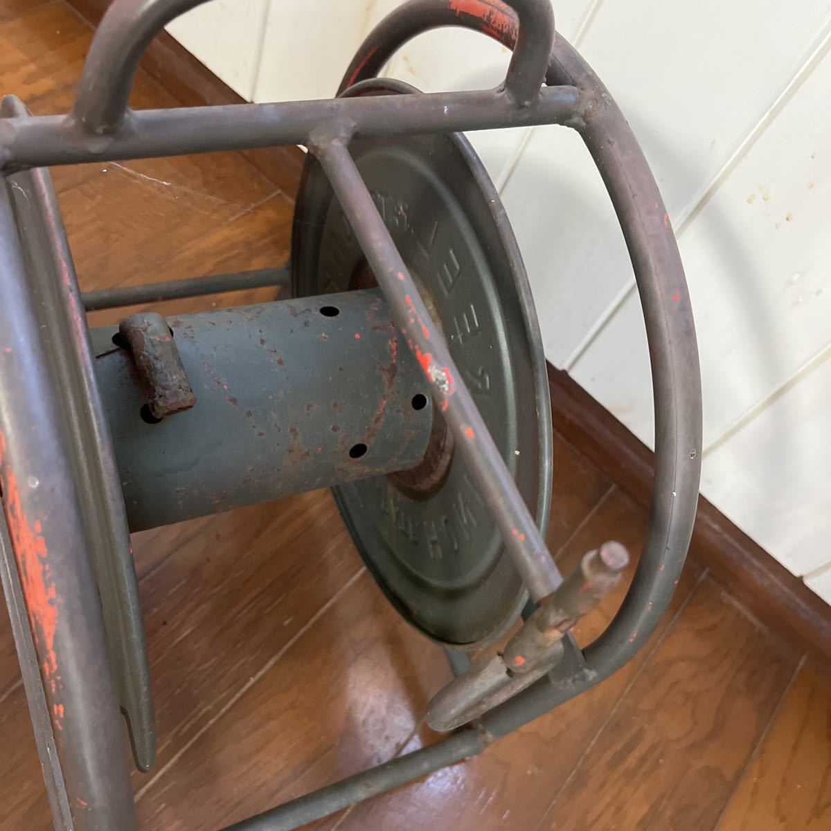  garden miscellaneous goods # iron made hose reel used!