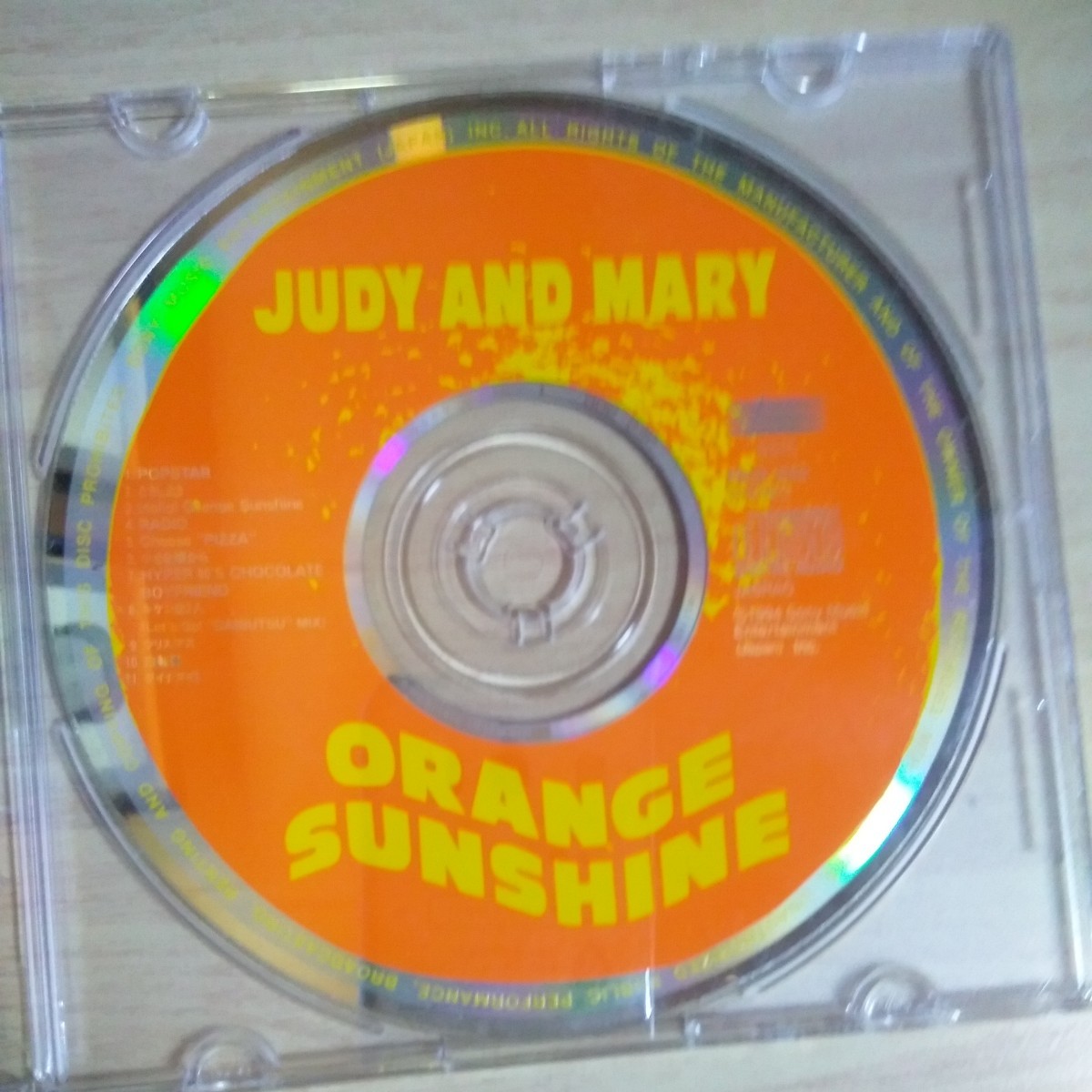 ZZ029　CD　JUDY AND MARY　ORANGE SUNSHINE　１．POPSTAR　２．どうしょう_画像1
