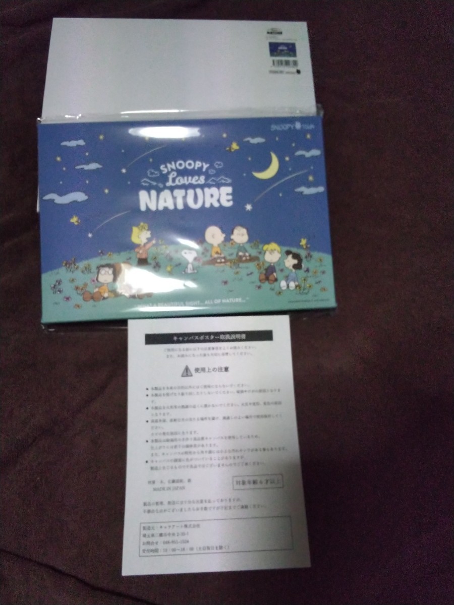 スヌーピータウンショップ限定NATUREキャンバスアート_画像1