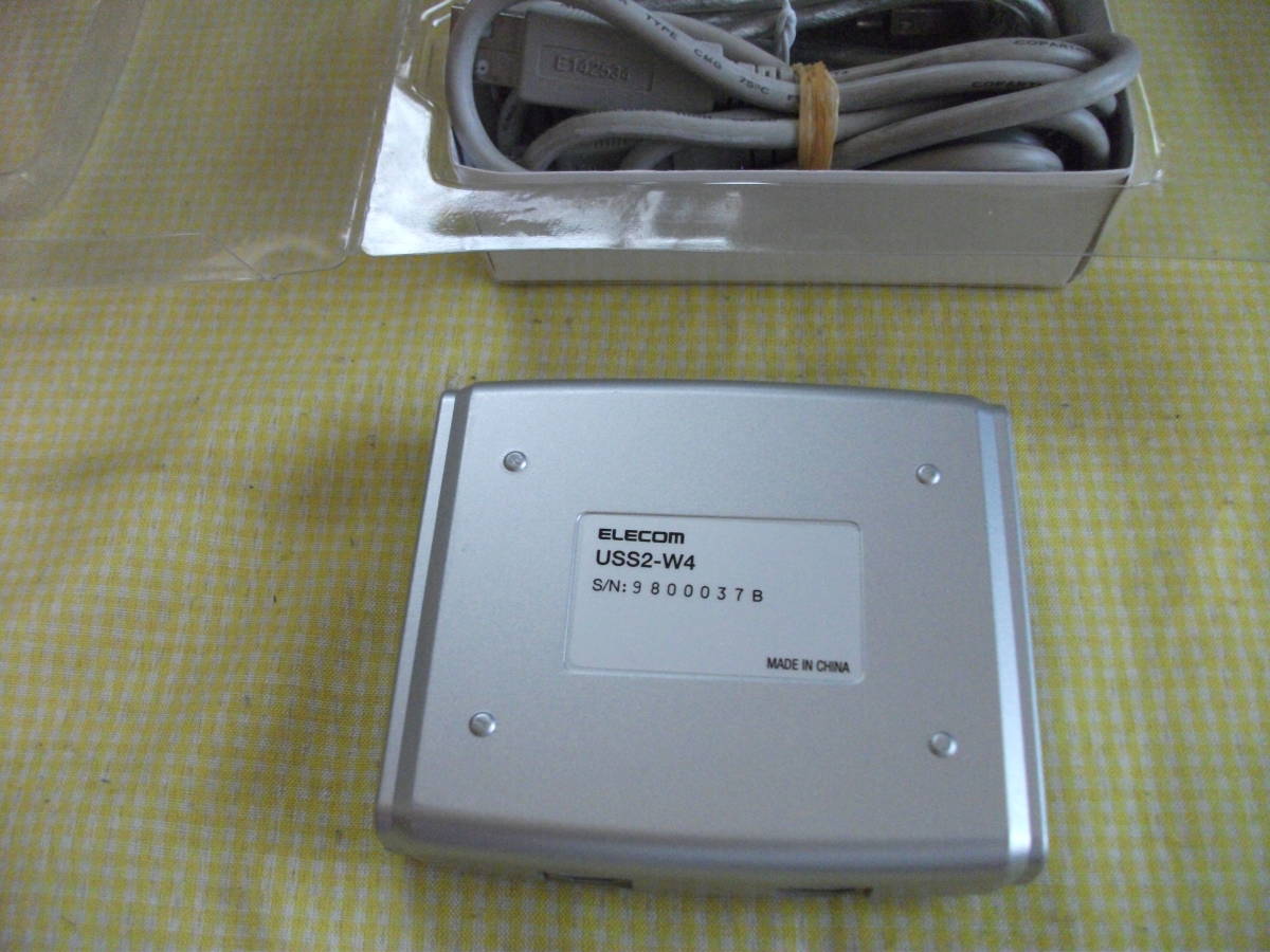 ■USB2.0切替器　ELECOM USS2-W4 ●PC4台で1台のUSB機器を共有　動作未確認_画像5