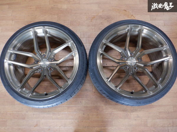 売り切り!! FLOW FORGED ホイール 20インチ 11J +40 PCD120 5穴 2本 BMW スタンス カスタム ツライチ 等 ● ★ 棚1F12_画像1