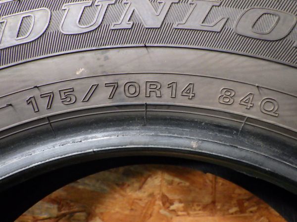 ダンロップ WINTER MAXX WM02 175/70R14 4本SET／2019年製9.5分山スタッドレス／中古 特筆すべき損傷なし／本州四国九州4,500円／手渡し可_画像9