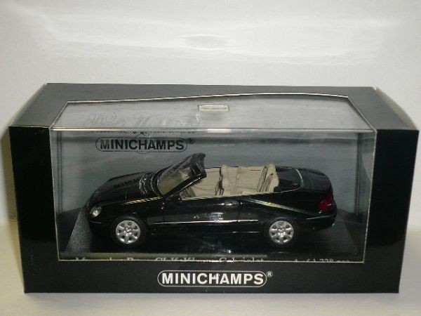1/43 MINICHAMPS Mercedes-Benz CLK-Class Cabriolet 2003 黒_画像1
