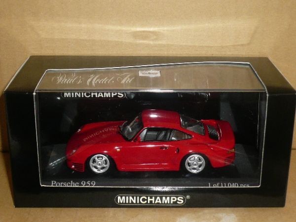 1/43 MINICHAMPS Porsche 595 1987 赤