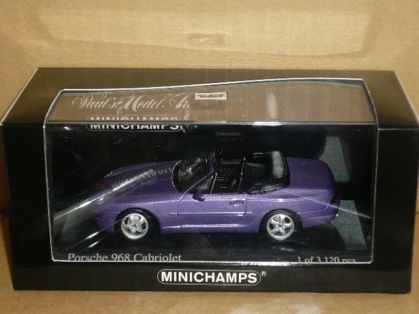 1/43 MINICHAMPS Porsche 968 Cabriolet 1994 紫