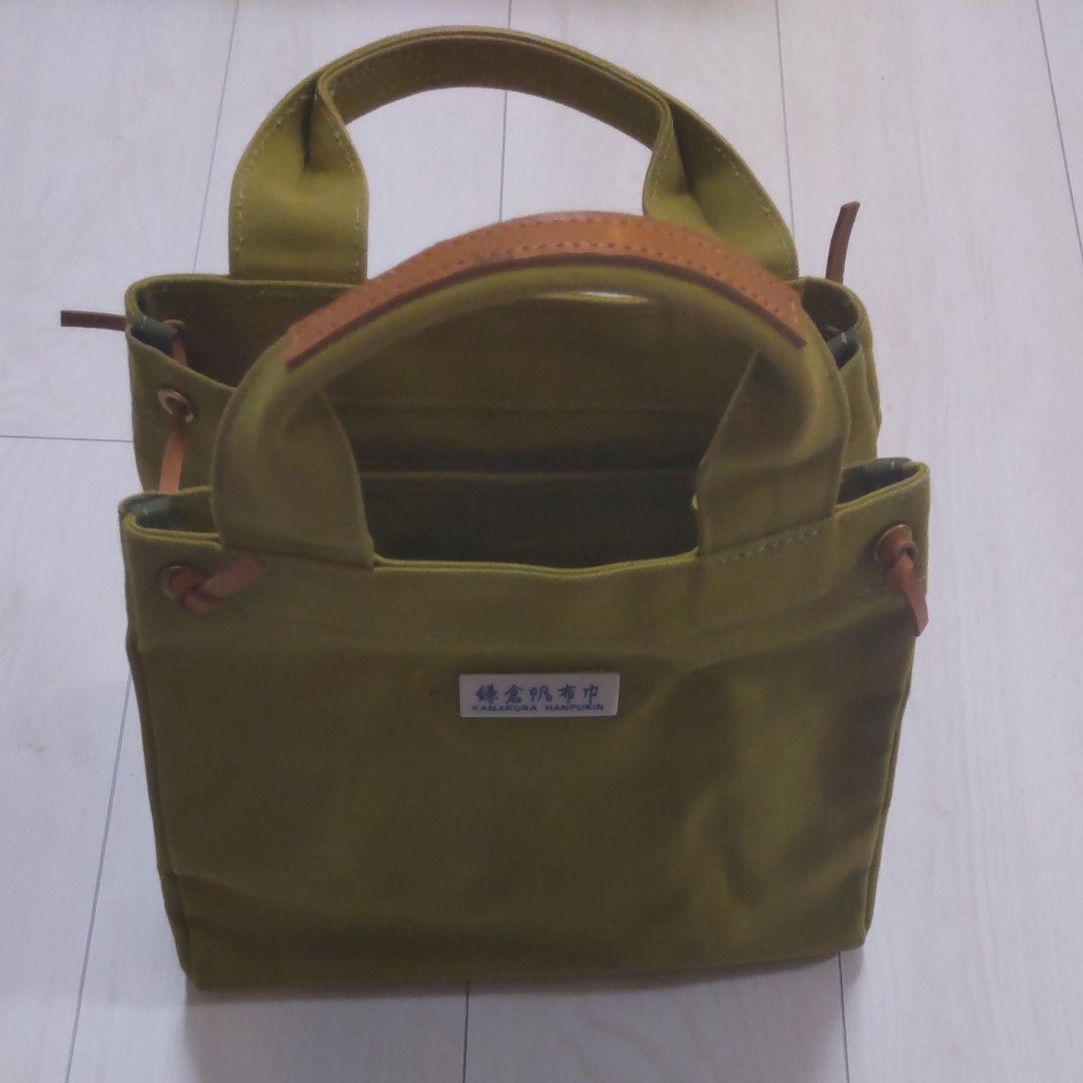 鎌倉帆布巾 トートバッグ カーキ 美品 鎌倉帆布巾のトートバッグ|Yahoo!フリマ(旧PayPayフリマ)