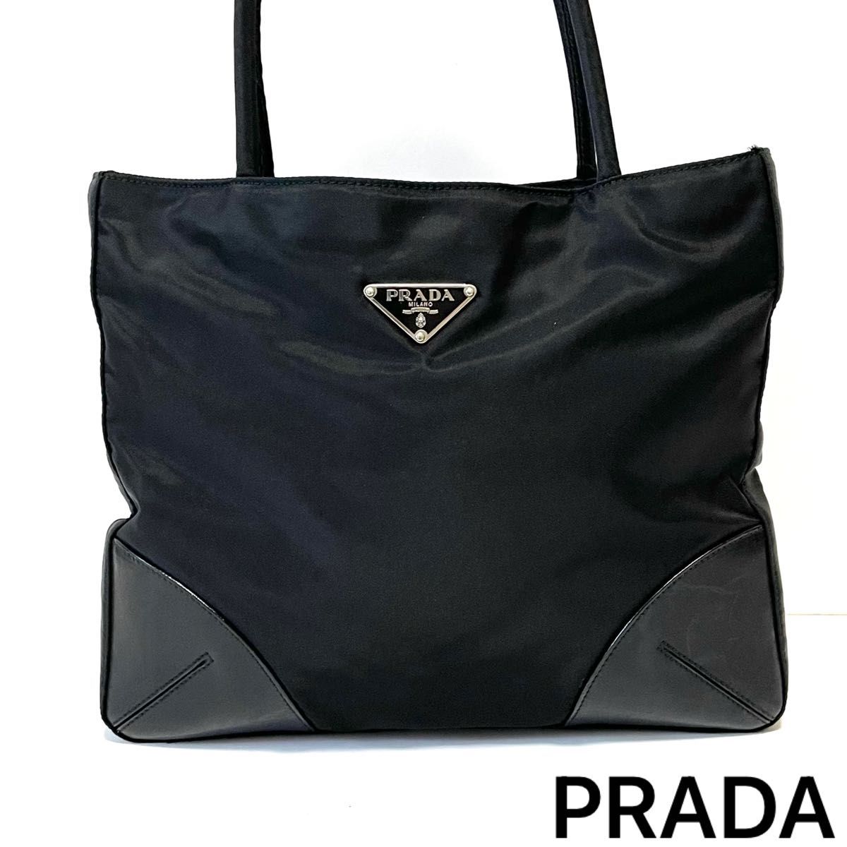 良品】PRADA プラダ ミニ トートバッグ ハンドバッグ ナイロン