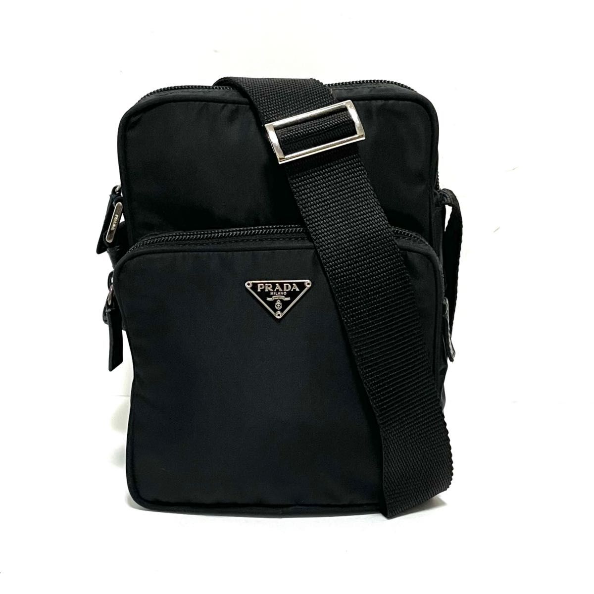 PRADA プラダ ショルダーバッグ アマゾン型 ナイロン × レザー PRADA プラダ ショルダーバッグ アマゾン型 ナイロン × レザー