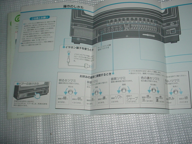 NEC　カラーテレビ　C-18H516の取扱説明書_画像2