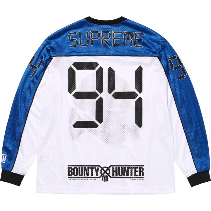 サイズM Supreme Bounty Hunter Mesh Moto Jersey White メッシュ ロンT シュプリーム バウンティハンター ジャージー_画像2