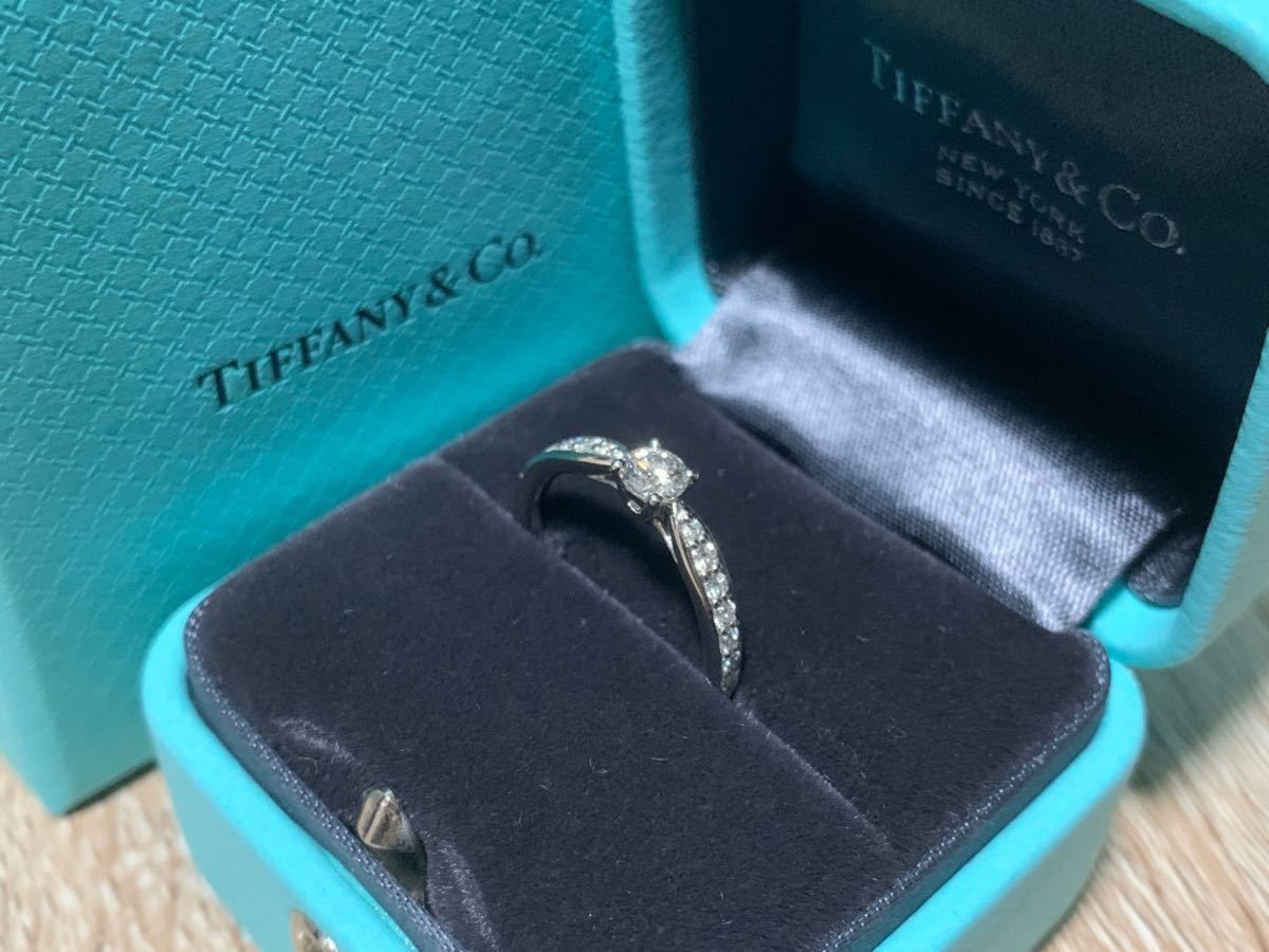 【新品/無刻印】TIFFANY ティファニーハーモニー 指輪 0.21ctダイヤモンドリング