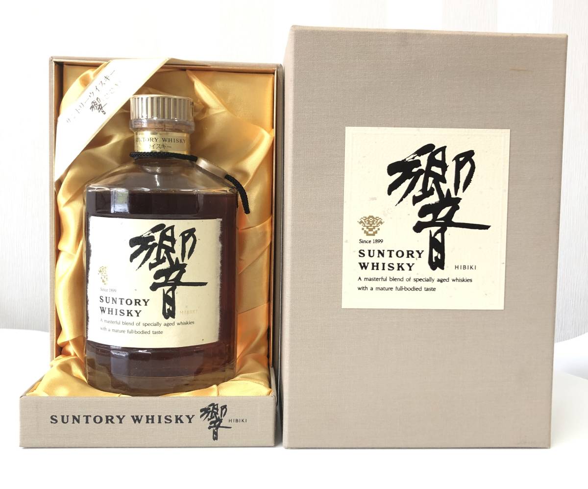 7108 未開栓 箱付 SUNTORY WHISKY HIBIKI サントリー 響 裏金ラベル 古