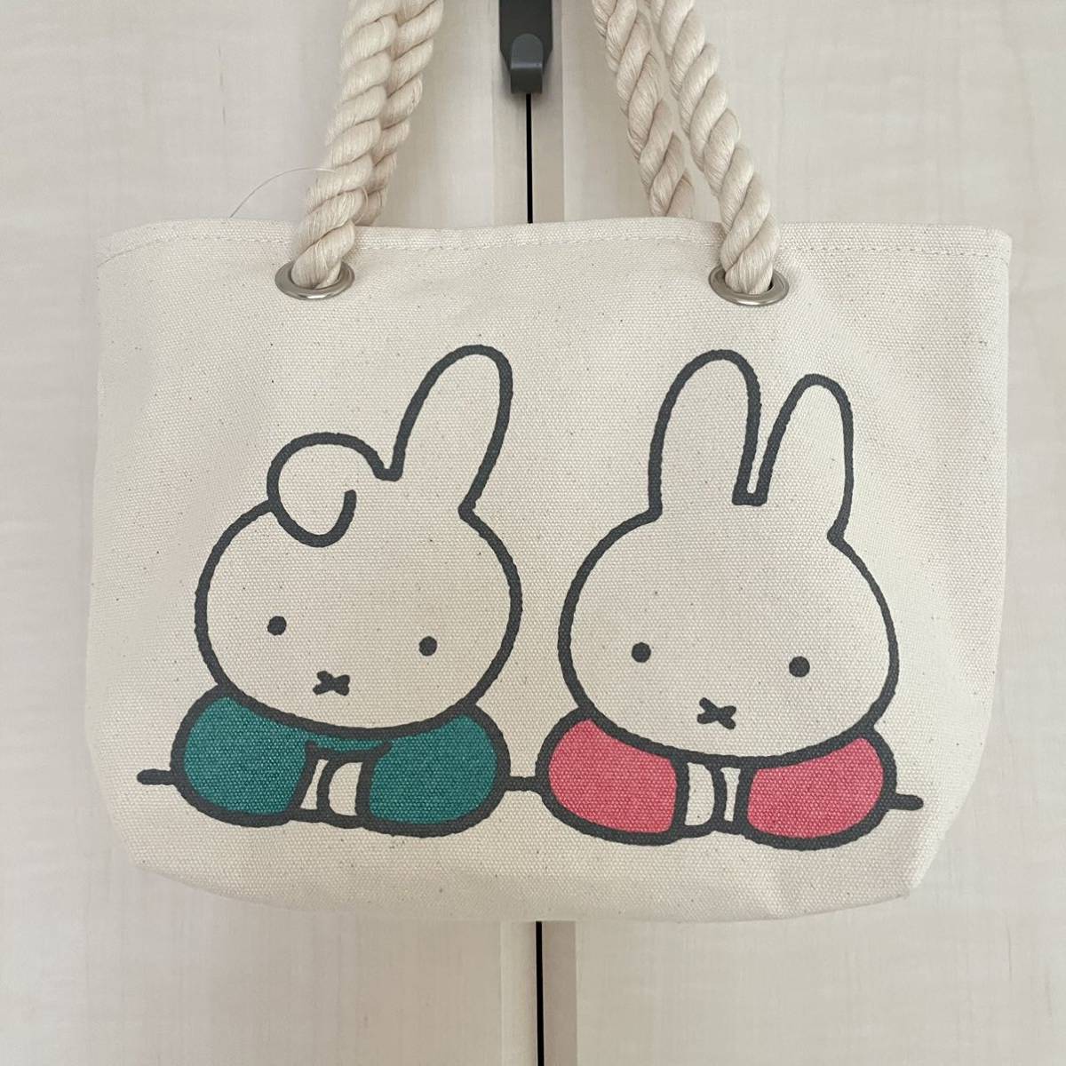 【送料無料】新品★Miffy ミッフィーちゃん 帆布 キャンバス トートバッグ ミニバッグ ランチトート