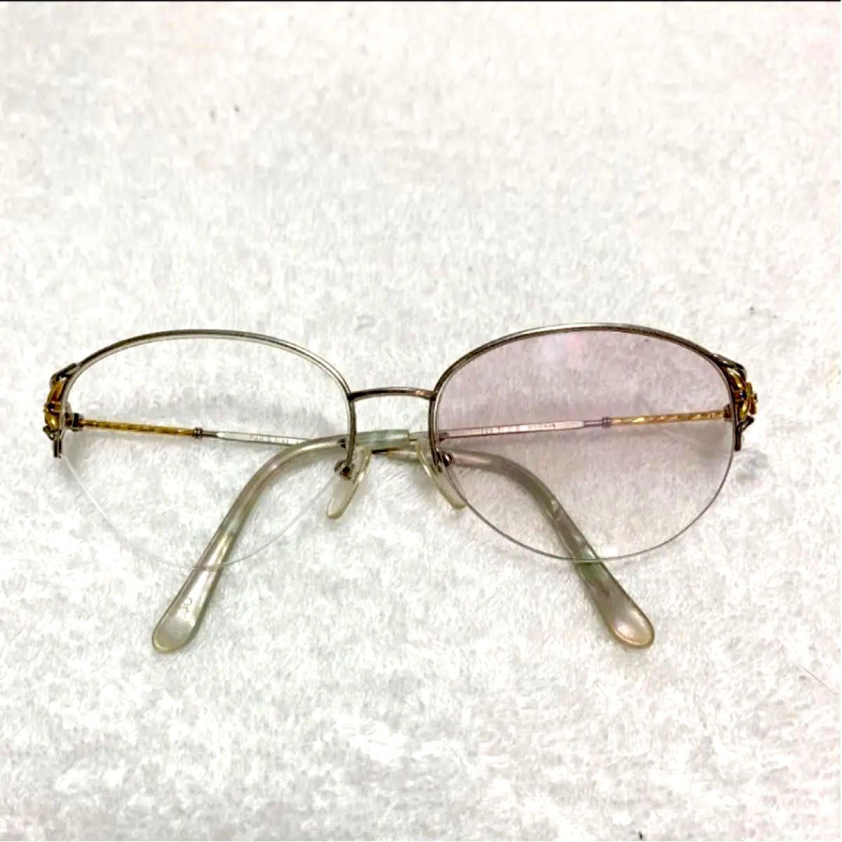 K18 18金 PARIS MIKI パリミキ　　眼鏡 メガネ メガネフレーム K18飾り レディースメガネフレーム