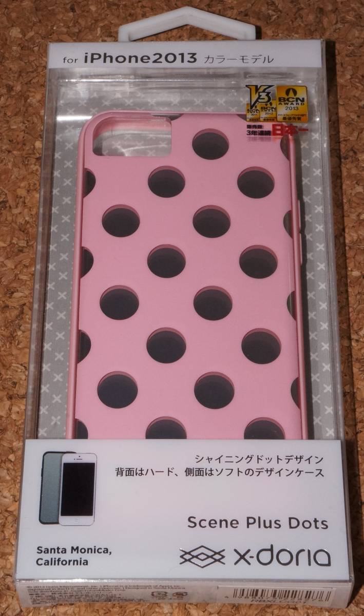 ★新品★x-doria iPhone5C Scene Plus Dots ピンク_画像1