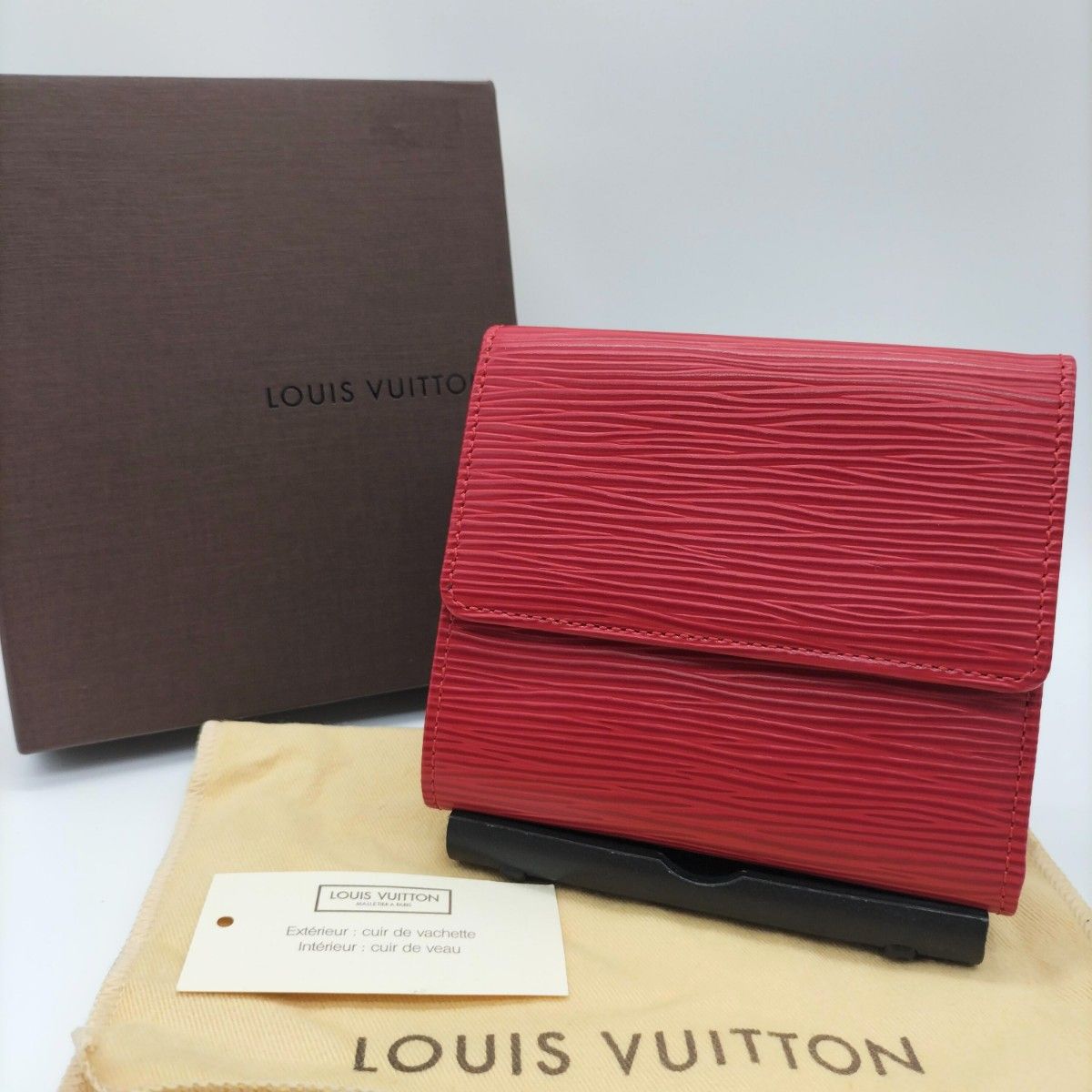 LOUIS VUITTON ヴィトン エピ Wホック 折り財布 M63487 美品