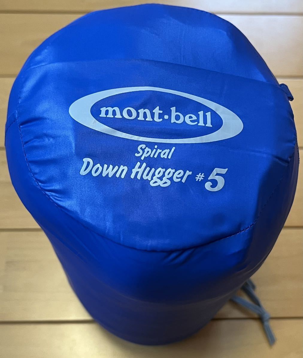 【美品】モンベル(mont-bell) スパイラルダウンハガー #5 Rジッパー シュラフ