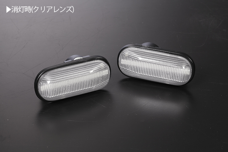 高輝度18LED EG系 シビック LED サイドマーカー クリアレンズ 純正交換 点滅タイプ ウインカー EG3 EG4 EG6 EG5_画像2