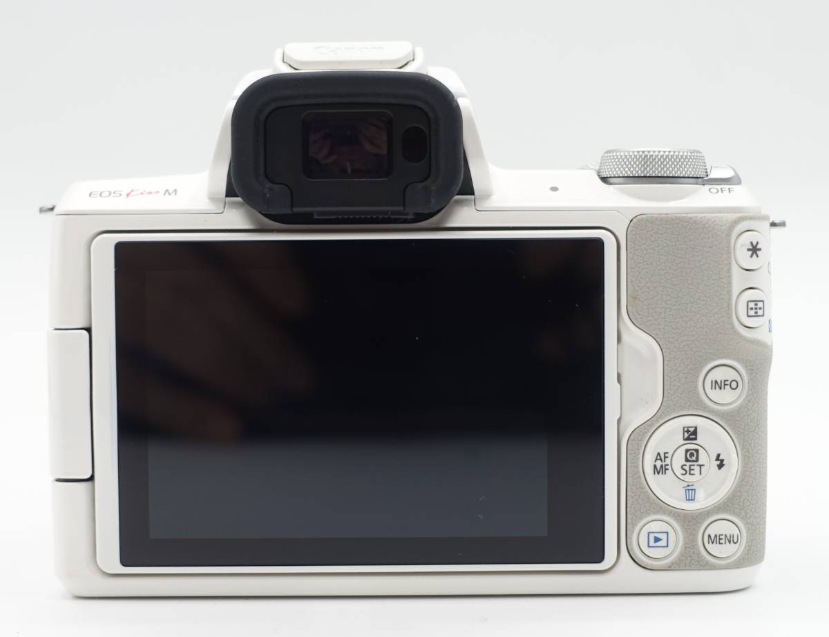 【即決品 実用良品】Canon キャノン EOS Kiss M EF-M 15-45mm IS STM レンズキット ホワイト_画像5