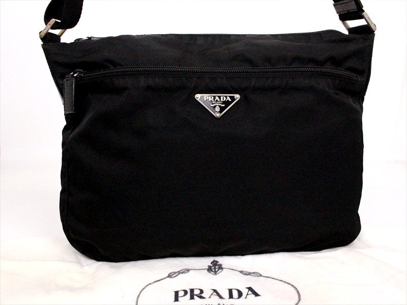 カタログギフトも！ PRADA【プラダ】スクエア型 ショルダーバッグ☆黒