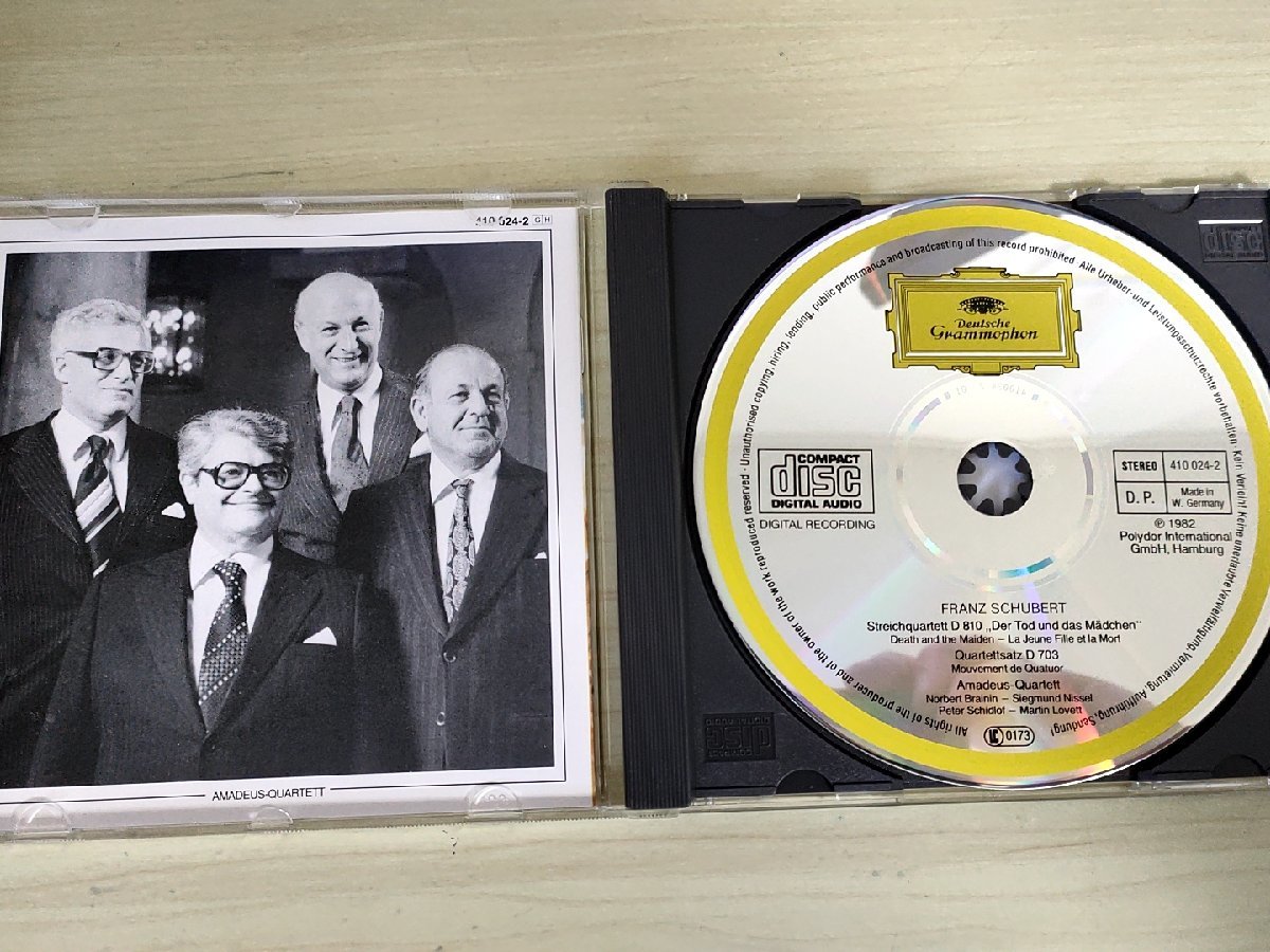 CD フランツ・シューベルト/Franz Schubert アマデウス四重奏団/ノルベルト・ブレイニン/ジークムント・ニッセル/クラシック/D325418_画像3