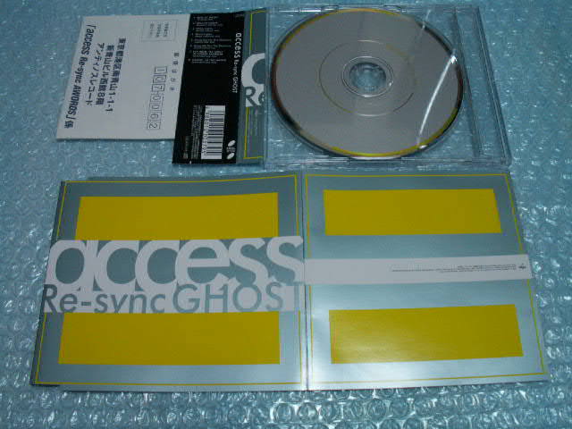 送料込即決　access.CD「Re-sync GHOST」ESCL-9104アクセス浅倉大介貴水博之リミックスシングル帯付中古_画像3