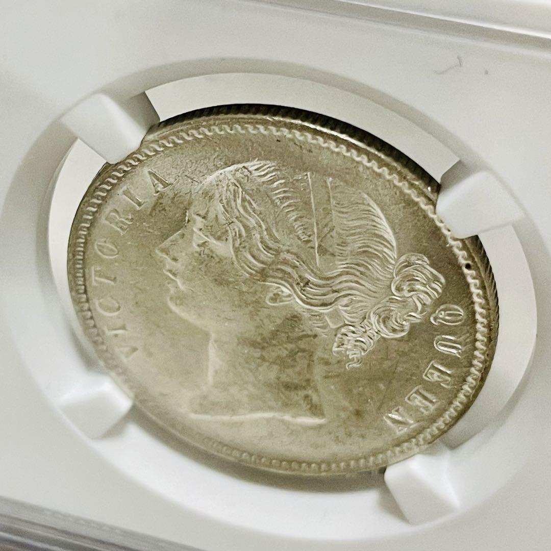 1840イギリス ヴィクトリア1ルピー銀貨 東インド会社 ヤングヘッド美品