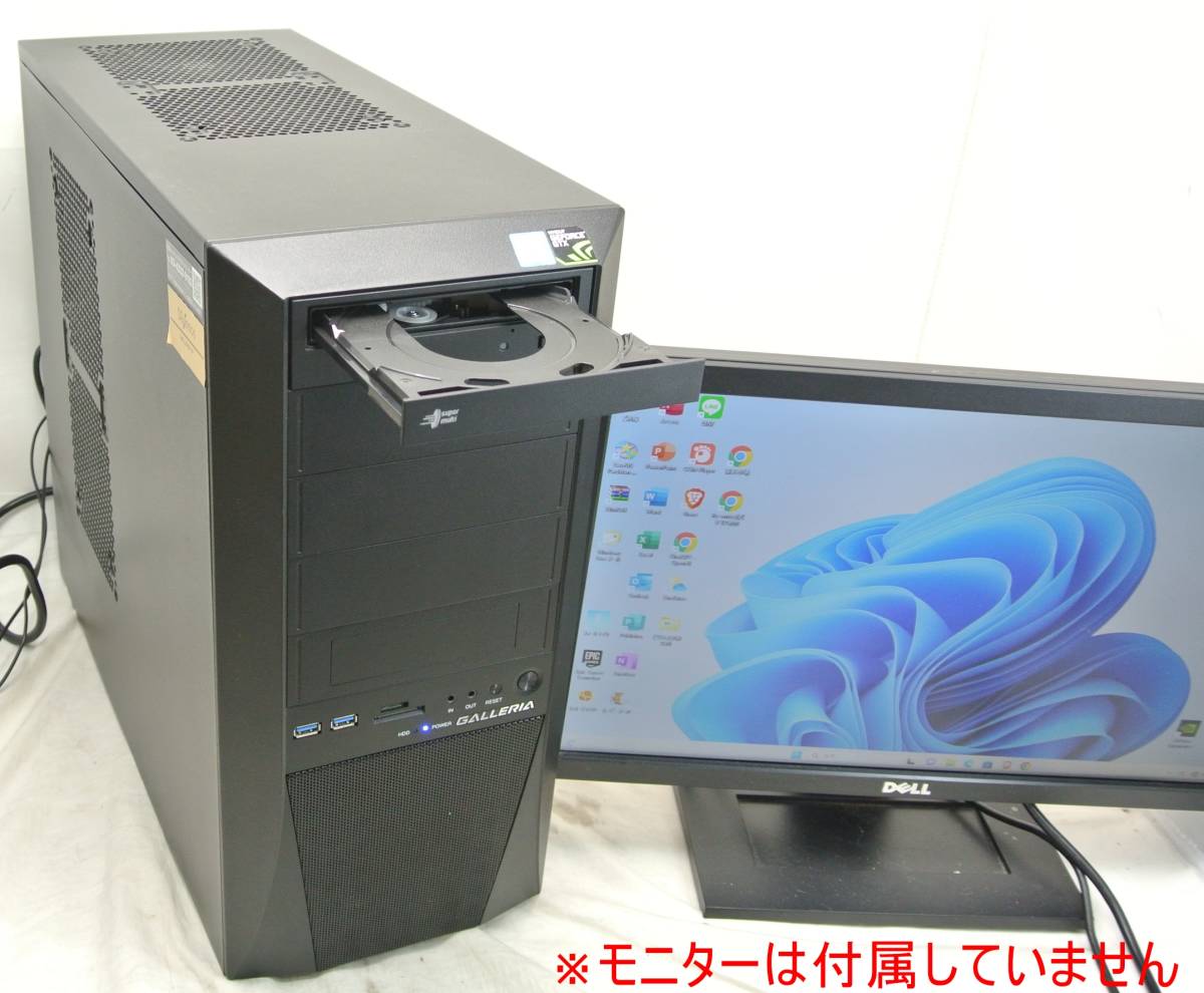 美品!爆速!ゲーミングPC/ドスパラ ガレリア i7-6700/M.2.SSD256G+HDD1T/Office2021/Fortnite/無線Wi-Fi/デイトレ・動画編集 フォートナイト_画像6