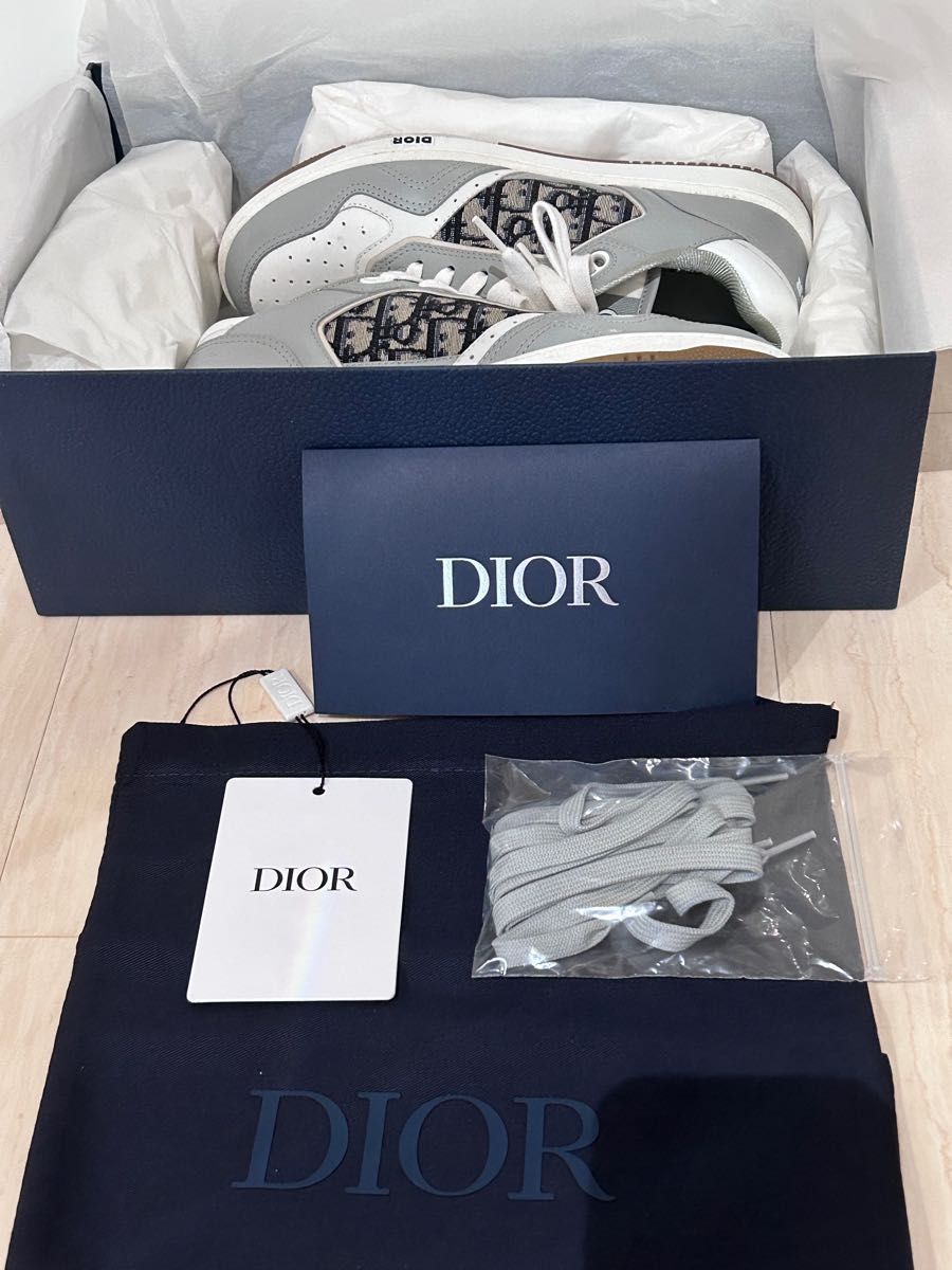 Dior B27 Low Top Sneaker Dior Oblique Jacquard "Grey" 27㌢