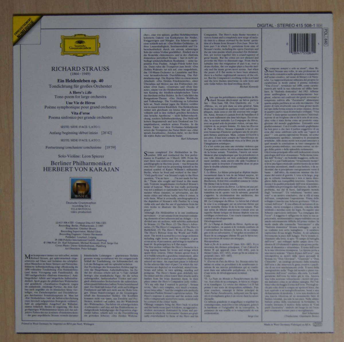  hell belt * phone *kalayan| Berlin * Phil [ Germany *glamo phone Karajan digital recording ]R.shu tiger light | reverberation poetry [ hero. raw .]