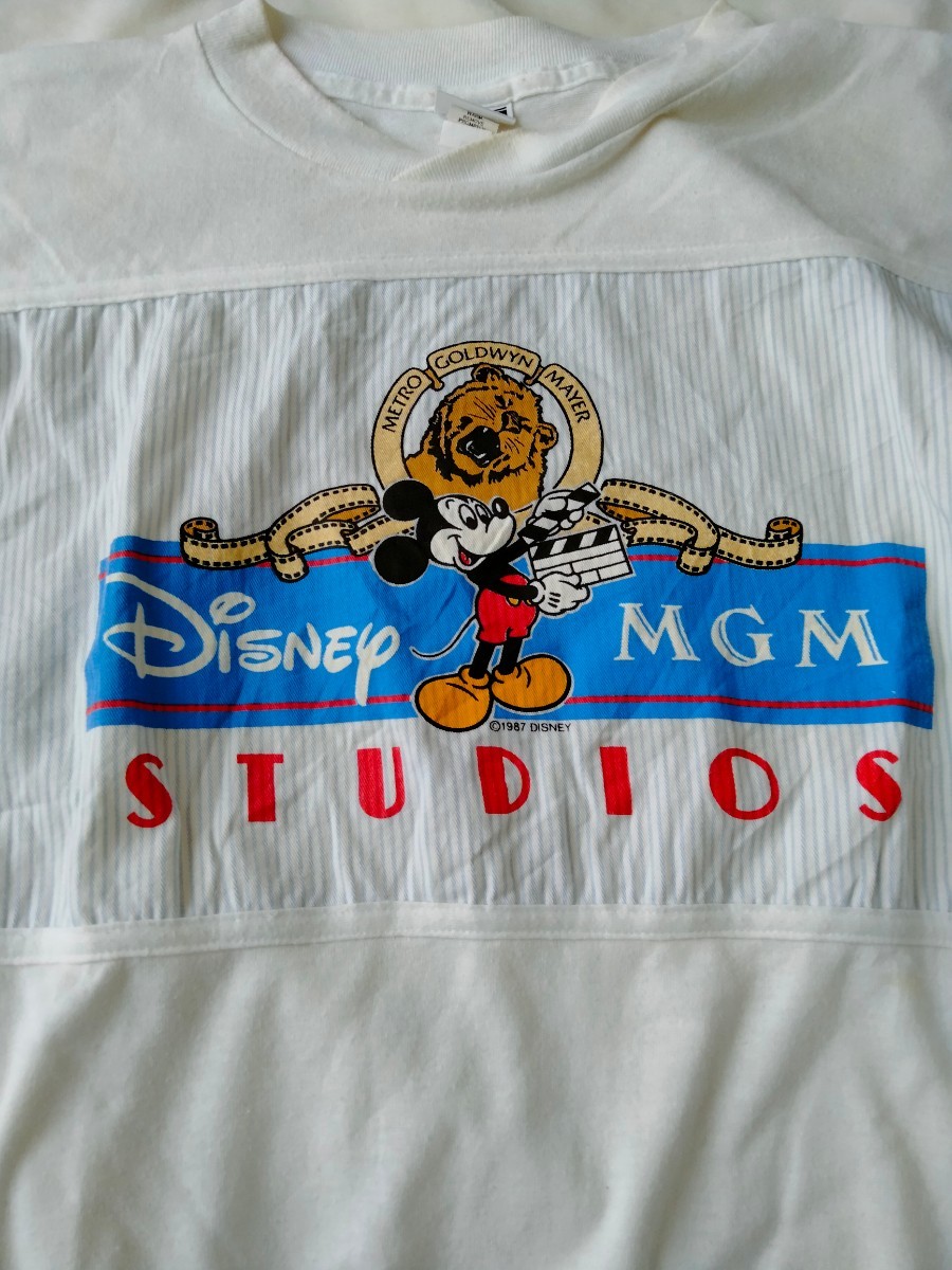 ヴィンテージ ディズニー tシャツ 半袖 80年代 スウェット usa製 disney MGM 映画 魔法 ミッキー Mickey old ミニー Minnieの画像2