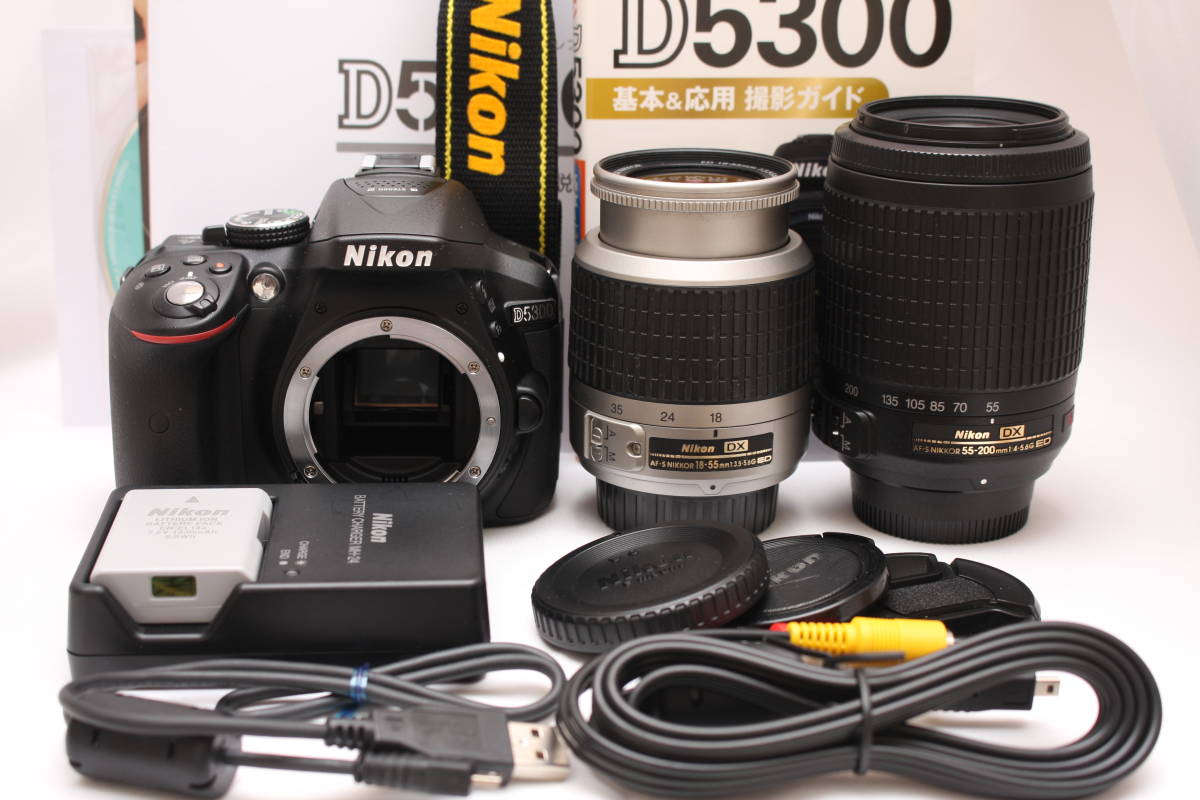 人気商品の ショット極少!!ニコン Wレンズセット＃80 D5300 Nikon