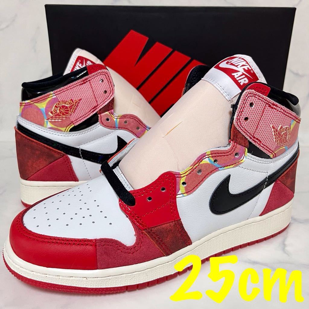 NIKE AIR JORDAN 1 RETRO HIGH スパイダーマ21.5-