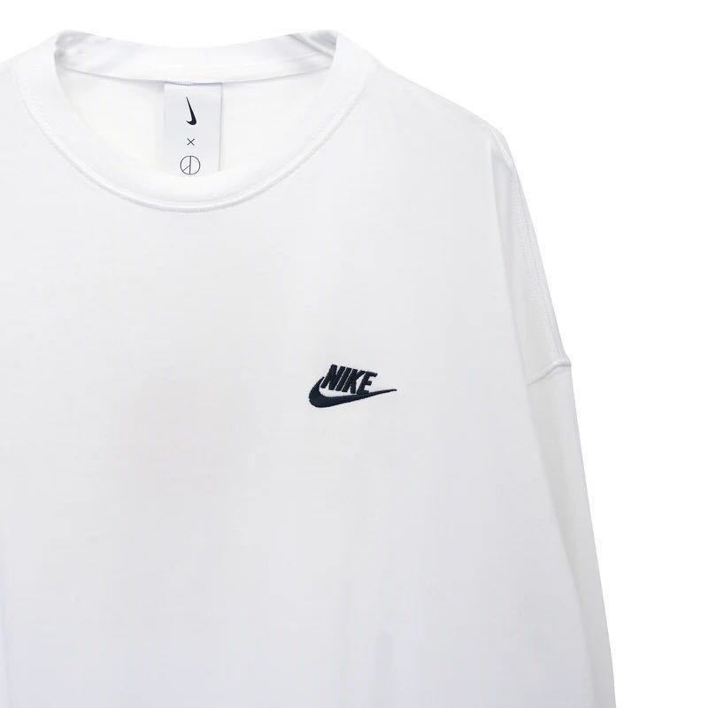 ★送料無料★【新品】XS PEACEMINUSONE PMO x NIKE LS Tee White ピースマイナスワン ピーエムオー x ナイキ  LS Tシャツ ホワイト ロンT 白