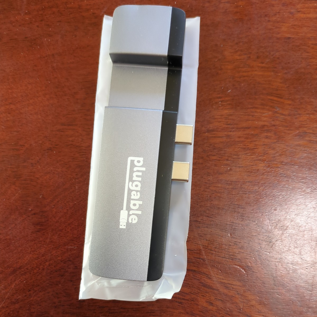 508h3027　Plugable USB-C ハブ 5-in-1 マルチポート アダプター MacBook Pro 14/16 インチ および Macbook Air M2 用 USB-C _画像4