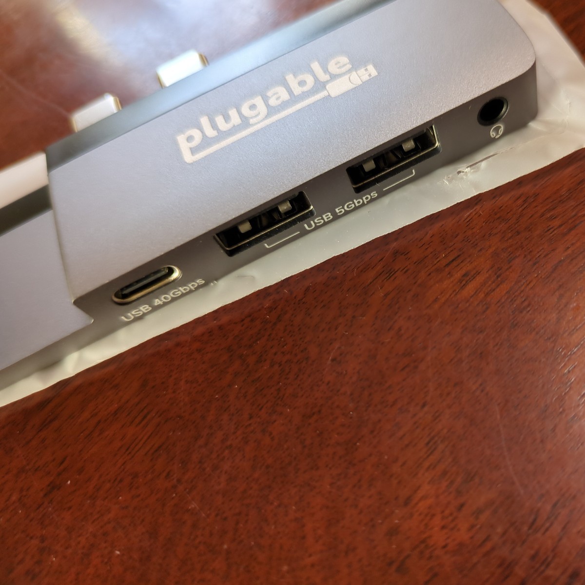 508h3027　Plugable USB-C ハブ 5-in-1 マルチポート アダプター MacBook Pro 14/16 インチ および Macbook Air M2 用 USB-C _画像7