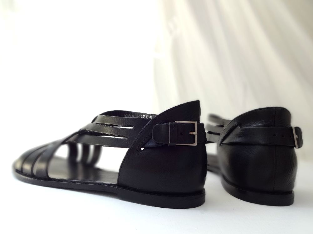 イタリア製 Dior HOMME ディオールオム レザー サンダル ブーツ 3WAY LEATHER SANDAL 高級 本革 靴 メンズ 43_画像8