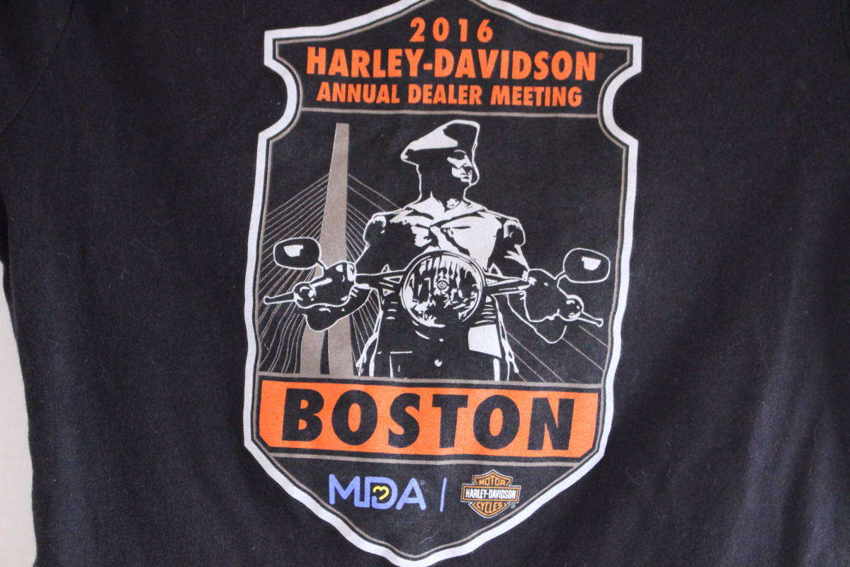 送料無料 ■ 2016年 古着 ハーレーダビッドソン ボストン BOSTON 女性用 女子 Harley Davidson Sサイズ_画像5