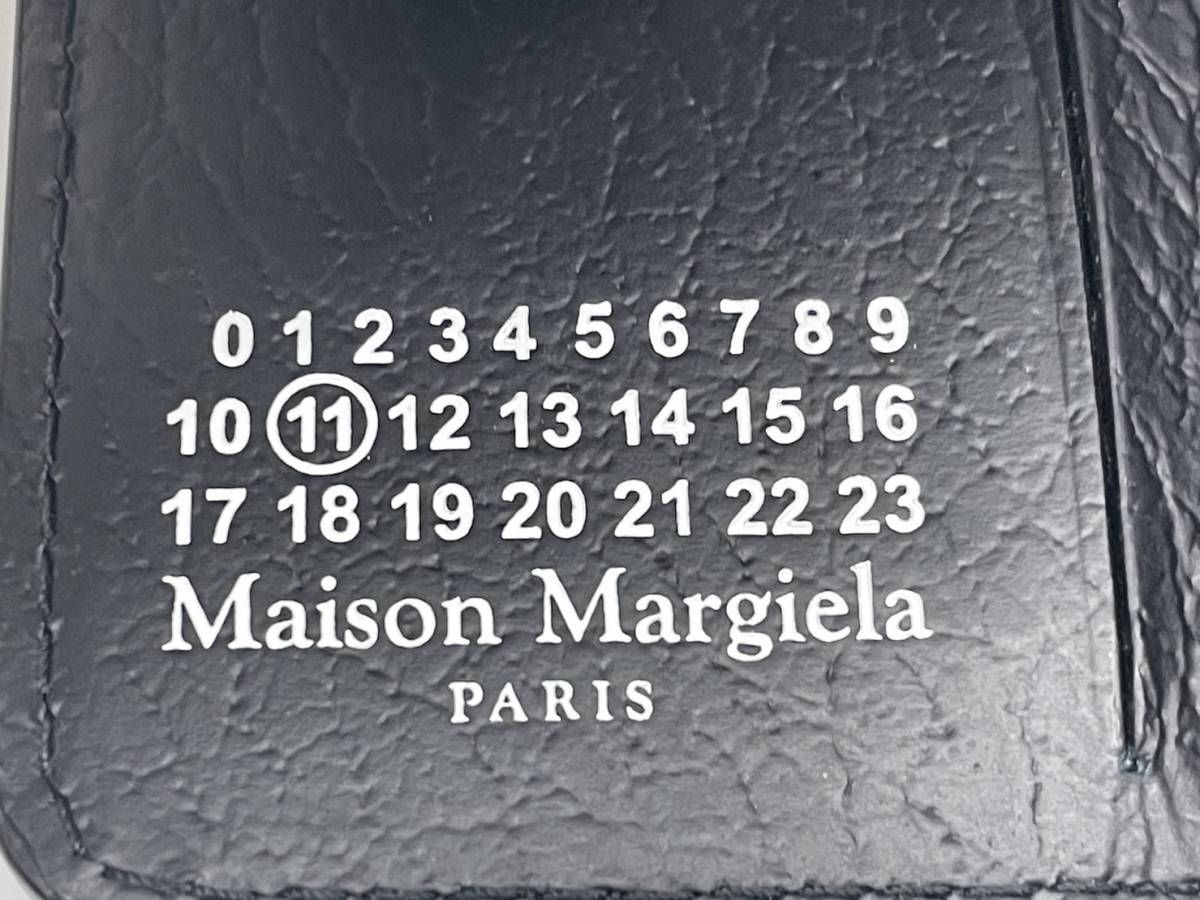  free shipping h52313 Maison Margiela mezzo n Margiela men's 6 ream key case S56U10206 leather black comparatively beautiful goods 