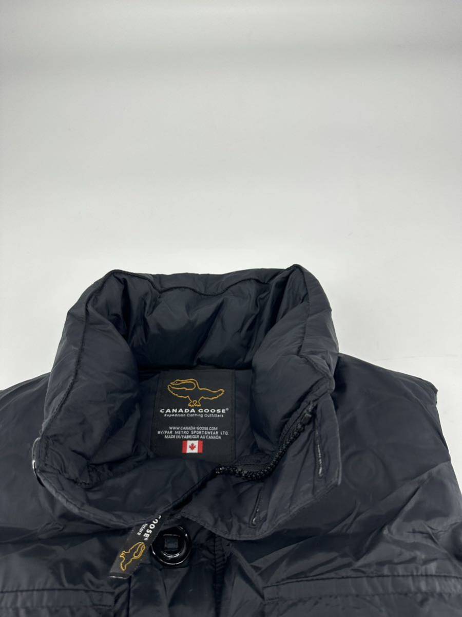 希少/極美品 ヴィンテージ 旧タグ/CANADA GOOSE/MONTREAL VEST ダウンベスト/大きめ S/カナダグース モントリオール/ダウンジャケット_画像6